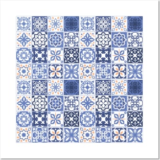 Portuguese Tile Pattern Posters and Art